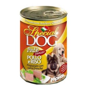   Special Dog Pate Junior Csirke & Rizs, kölyökkutyáknak 400g
