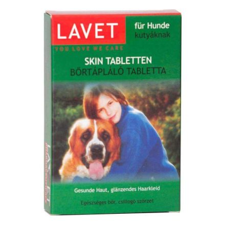 Lavet Bőrtápláló tabletta kutyáknak, 50g