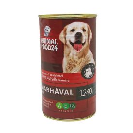    Animal Food24 Dog teljes értékű nedves kutyakonzerv, többféle ízben - 1240 g