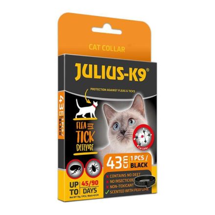 Julius-K9 bolha- és kullancsriasztó nyakörv macskáknak 43cm